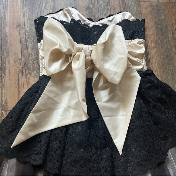 Betsy Johnson Party Dress Mini Strapless Bow Tulle sz 6 - Picture 7 of 14